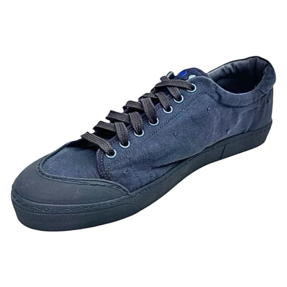 Scarpa Italy Men’s Sneakers Size 11 Navy Blue Leather Casual Shoes EU 44 EUC